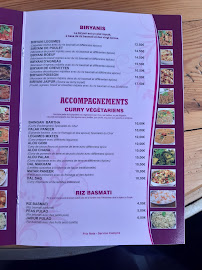 Restaurant indien moderne JAIPUR à Magny-en-Vexin (le menu)