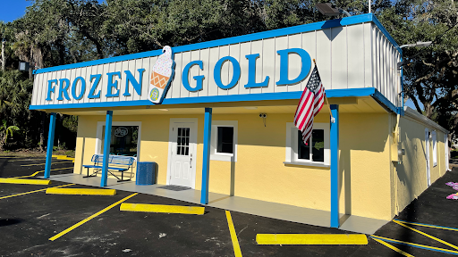 Ice Cream Shop «Frozen Gold Ice Cream Shoppe», reviews and photos, 104 Eddie Rd, New Smyrna Beach, FL 32168, USA