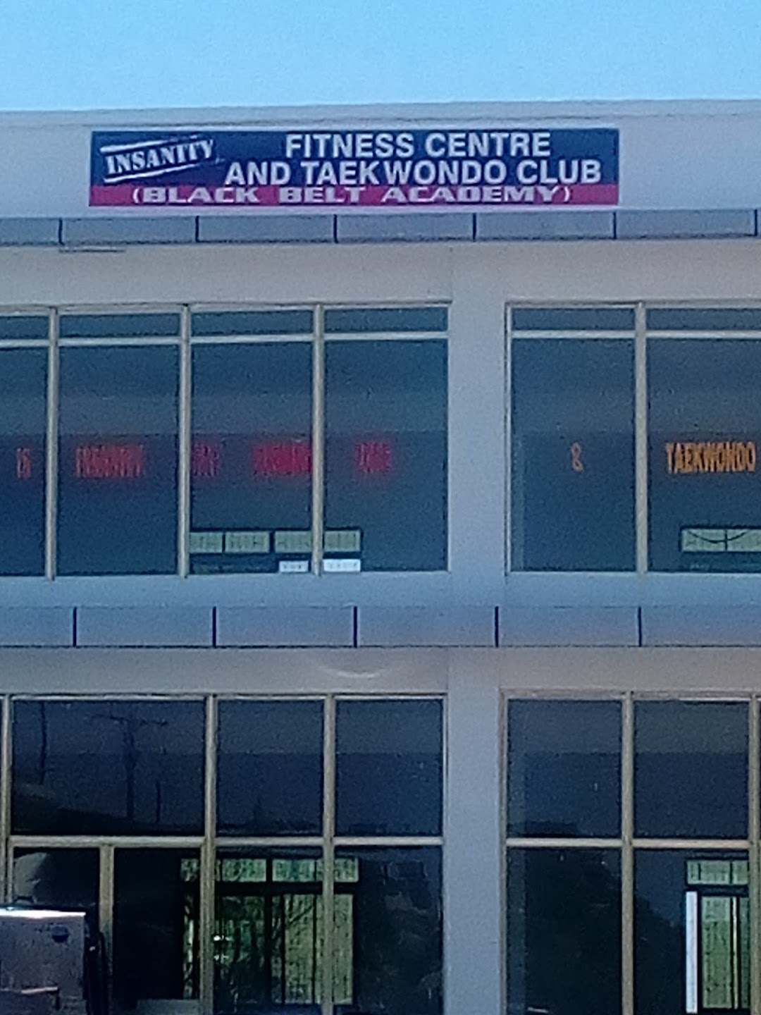 Insanity fitness center gym and taekwondo club.