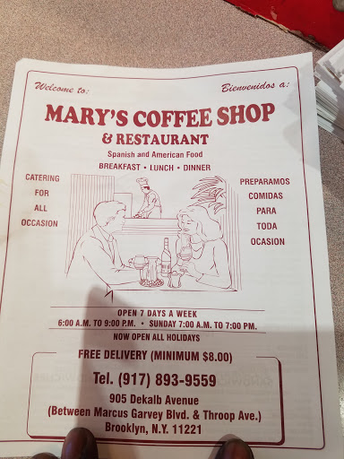 Cafe «Marys Coffee Shop», reviews and photos, 907 Dekalb Ave, Brooklyn, NY 11221, USA