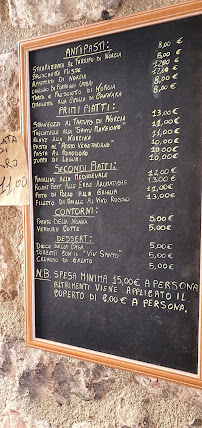 Osteria da Santu Mangione à Assisi menu