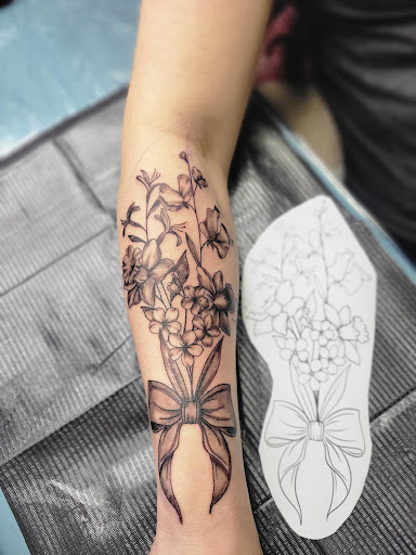 Explore timepiece tattoo ideas, creative tattoo ideas in New Hampton, available at Ink, Metal & Gems by Leanne