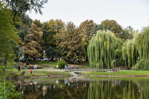 Parks with bar Warsaw