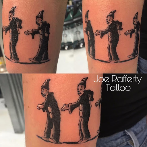 Explore traditional elbow tattoo ideas, creative tattoo ideas in Kent, available at War Horse Ink