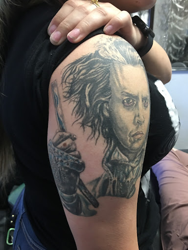 Explore flower shoulder tattoo ideas, creative tattoo ideas in Alamosa, available at Ink Pusher