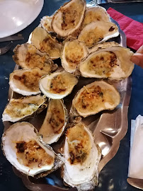 Huîtres Rockefeller du Restaurant de fruits de mer Le mazet de thau à Loupian - n°4
