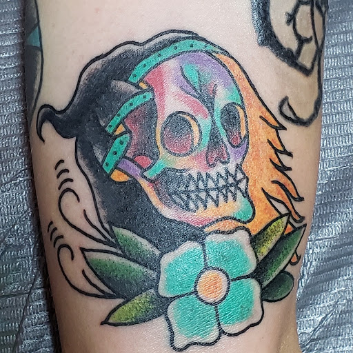 Explore nephew tattoo ideas, creative tattoo ideas in Los Angeles, available at Tinta Rebelde hardcore tattoo