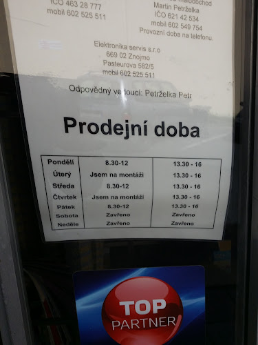 Recenze na Elektro M & P Petrželka v Znojmo - Prodejna domácích spotřebičů