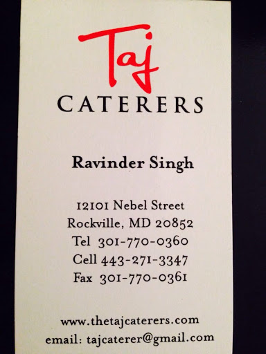 Caterer «TAJ Caterers & Cafe», reviews and photos, 12101 Nebel St, Rockville, MD 20852, USA
