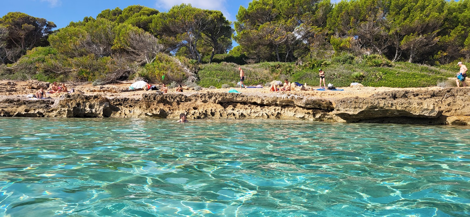 Platja de Ses Cavasses'in fotoğrafı düz bir kıyı şeridi ile birlikte