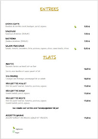 Menu / carte de Chez Gayane à Valence