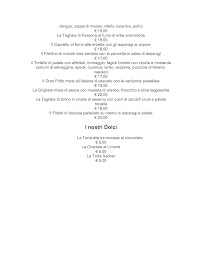 Trattoria Biancospino à Trento menu