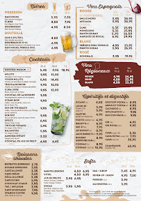 Menu / carte de Canas y tapas à Saint-Laurent-du-Var