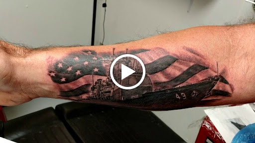 Explore tattoo ideas for womens thigh, creative tattoo ideas in Marietta, available at Monkeys Uncle Tattoo