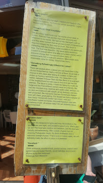 Bistro Edelweiss à Lisbon menu