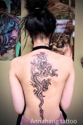Explore black and grey tattoo filler ideas, creative tattoo ideas in Garden Grove, available at Anna Hang Tattoo