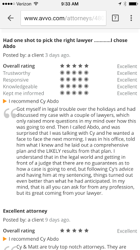 Lawyer «Abdo Law Firm», reviews and photos