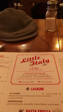 Little Italy Caffé à Paris menu