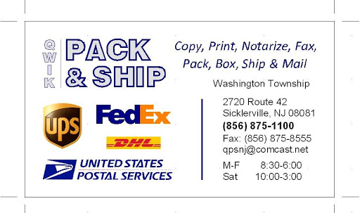 Notary Public «Qwik Pack & Ship», reviews and photos, 3501 NJ-42 #130, Blackwood, NJ 08012, USA