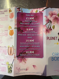 Menu / carte de Planet Wok à Avon