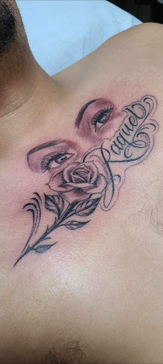 Explore shih tzu tattoo ideas, creative tattoo ideas in Winston Salem, available at Inktellectuals Art Gallery