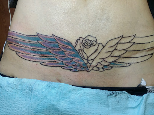 Explore princess mononoke tattoo ideas, creative tattoo ideas in Wenatchee, available at Rebels Tattoo Studio