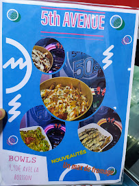 5th Avenue Etampes à Étampes menu