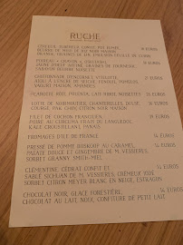 Restaurant Ruche, le Restaurant à Gambais (la carte)
