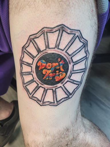 Explore mens travel tattoo ideas, creative tattoo ideas in Greenfield, available at Tattoos In Time Studio