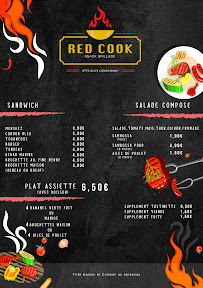 Menu du RED COOK à Marseille