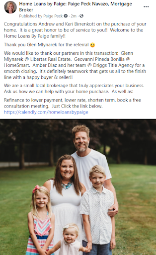 Mortgage Lender «Home Loans by Paige: Paige Peck Navazo, Mortgage Lender», reviews and photos