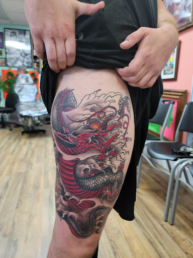 Explore griffin tattoo ideas, creative tattoo ideas in Venice, available at Ministry of Ink Tattoo & Piercing