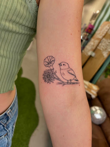 Explore mountain tattoo ideas for females, creative tattoo ideas in Kailua Kona, available at Kaeo Hawaii Tattoo & Creative Studio