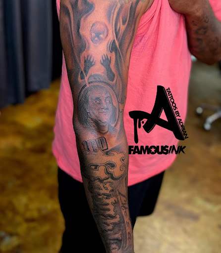 Explore hippy tattoo ideas, creative tattoo ideas in Hammond, available at Famous Ink, Inc.