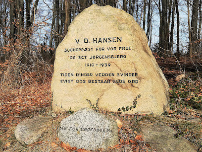 Mindesten for Sognepræst V.D.Hansen