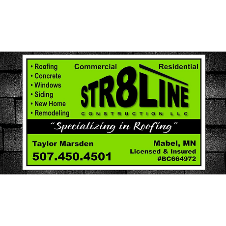 STR8LINE CONSTRUCTION LLC in Mabel, Minnesota