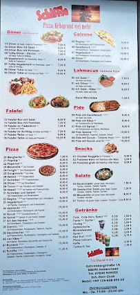 Restaurant Schiffle Cicek Pizza & Kebap à Immenstaad (la carte)