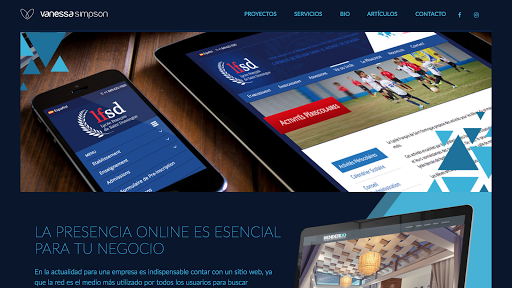 Vanessa Simpson - Web Design & Development | Diseño y Desarrollo Web