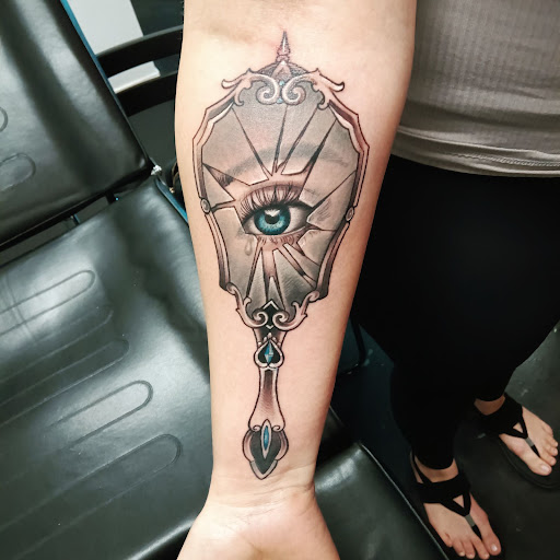 Explore skull forearm tattoo ideas, creative tattoo ideas in Vancouver, available at New Ink Tattoo