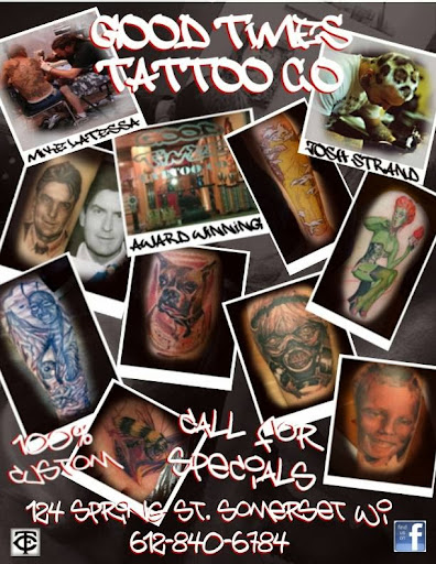 Tattoo Shop «Good Times Tattoo Company», reviews and photos, 14375 60th St N, Oak Park Heights, MN 55082, USA