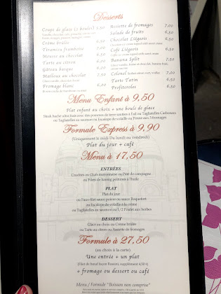 menu du Restaurant de spécialités du sud-ouest de la France Le Relais Gascon montmartre paris18e à Paris