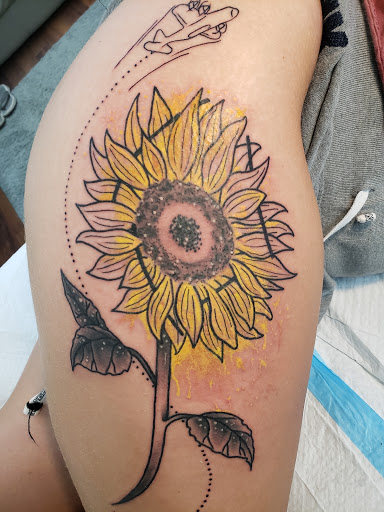 Explore saint michael tattoo ideas, creative tattoo ideas in Cedar Springs, available at Americas Renegade Tattoo Society