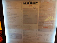 Carte du Le George V à Paris