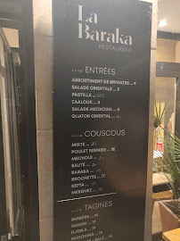 Carte du La Baraka à Paris