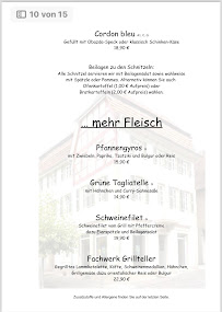 Carte du Fachwerk Restaurant/Bar à Lauterecken