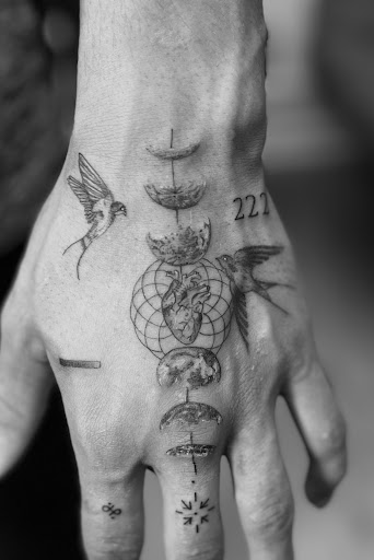 Explore top of the foot tattoo ideas, creative tattoo ideas in Bethesda, available at Angeles Tattoo Studio