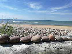 Foto von Vejciems beach mit langer gerader strand