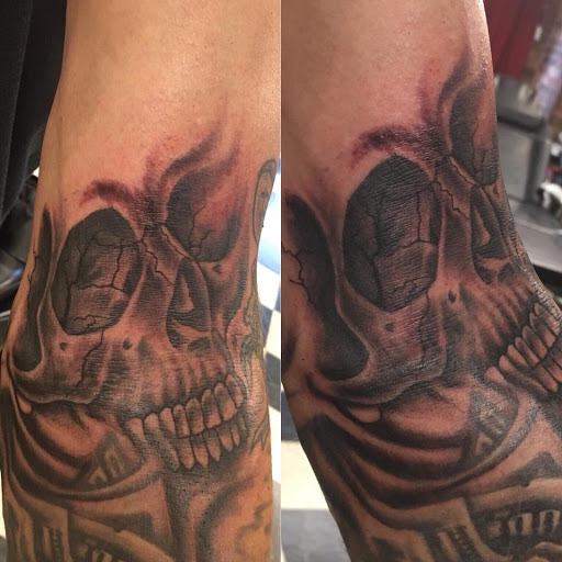 Explore honeybee tattoo ideas, creative tattoo ideas in Augusta, available at Mr. Tattoo