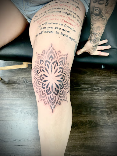 Explore lantern tattoo ideas, creative tattoo ideas in Tannersville, available at Sacred Ink Studio