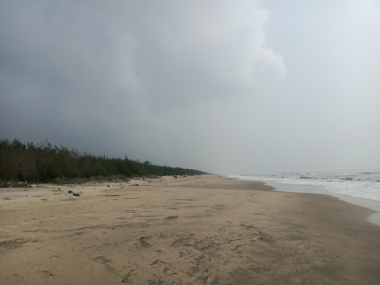 Foto av K. D. P. Beach med lång rak strand